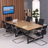 会议桌长桌大型简约现代简易长方形电脑桌子职员长条办公桌椅家具