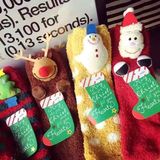 儿童圣诞亲子袜子珊瑚绒成人宝宝地板袜加厚冬女童男童婴儿韩国袜