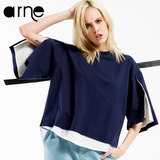 ARNE 原创独立设计师品牌女装简约大码宽松欧美女士夏季半袖t恤