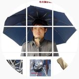 超大三折帽伞防紫外线头伞垂钓鱼伞可印广告和双层直杆多款摄影伞