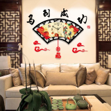 中式挂钟现代创意客厅大号时钟 中国风时尚艺术钟表 静音石英钟
