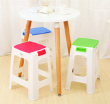 时尚加厚型塑料凳 凳子 方凳 板凳 折叠凳 餐桌凳 高凳