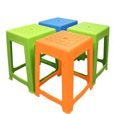 清清美QM8555/8556仿藤编方凳成人塑料高凳子藤编四脚小方凳