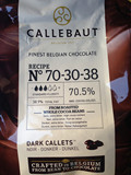 包邮 比利时进口 Callebaut嘉利宝黑巧克力豆2.5kg 可可脂70.5%