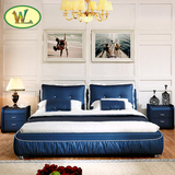威莲布床1.5米1.8双人床气动软床储物布艺床简约现代家具新款