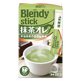 日本AGF Blendy速溶抹茶牛奶欧蕾拿铁  7支装 强烈推荐～抹茶控