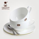 TIMEMORE典雅简约骨瓷咖啡杯 欧式陶瓷礼盒装 下午茶杯 配咖啡勺
