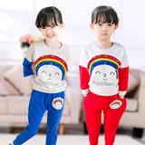 2016新款韩版女童装春季运动套装中大童儿童春秋装纯棉宝宝两件套