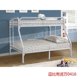 式铁艺高低床子母床两层床上下铺床 成人上下床双层床金属铁床欧
