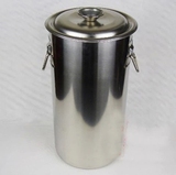 加厚不锈钢奶茶桶/珍珠奶茶桶/不锈钢桶/长奶筒/ 汤桶（带盖)