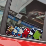 汽车身贴纸复仇者联盟搞笑个性卡通创意反光玻璃车贴划痕装饰用品