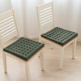 加厚时光椅垫 简约现代餐椅垫 纯色餐桌椅垫 坐垫布艺毛绒椅垫