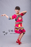土家族童装少数民族苗族儿女童装表演舞蹈演出服装彝族服装演出服