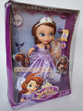 正品美泰迪士尼小公主苏菲亚女孩儿童节礼物过家家配睡娃娃礼盒