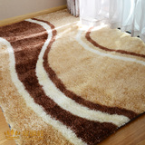 冠明菲定制图案韩国丝地毯客厅茶几卧室床边毯超柔顺滑简约地毯