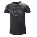 Armani Jeans阿玛尼男装AJ 男士时尚文字印花宽松短袖T恤 90847