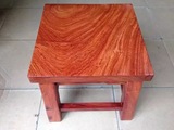 红木家具缅甸花梨木独板加厚小方凳 红木换鞋凳
