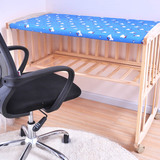 实木无漆婴儿床 多功能环保可变摇篮床和书桌