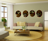 梅兰竹菊水晶亚克力客厅沙发电视背景墙书房卧室3D DIY立体墙贴