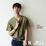 时尚韩国男装东大门起义太阳的后裔宋仲基同款EXO宽松纯色短袖T恤