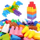 加厚子弹头儿童塑料益智早教拼插积木玩具幼儿园2-3-6周岁男宝宝