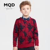 MQD马骑顿童装2016新款男童毛衣套头针织衫儿童圆领毛衣