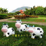 仿真动物创意户外花园庭院园林景观雕塑装饰品招财奶牛小品摆件