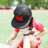 韩国嘻哈儿童帽子男夏季女童草帽棒球帽鸭舌帽宝宝夏天网眼遮阳帽