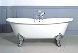 贝格莱卫浴 1.8米独立式铸铁搪瓷贵妃浴缸 双人