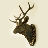 欧式创意动物鹿头壁饰壁挂客厅房间墙上家居墙壁装饰品玄关挂饰十