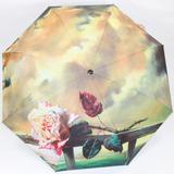 全自动双层银胶防晒伞梵高油画太阳伞创意个性折叠三折遮阳晴雨伞
