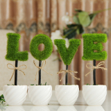 迷你仿真绿色植物盆栽简约清新办公室摆件创意家居装饰品结婚礼品