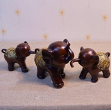 欧式三只小象创意工艺装饰品三只小象摆件客厅玄关招财动物摆设