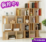 特价简易书柜书架自由组合实木创意儿童组装置物架收纳储物小柜子