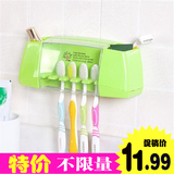 创意卫浴强力吸壁式防尘牙刷架置物架卫生间情侣牙膏牙刷收纳架