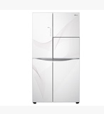 新款 LG冰箱 LG GR-C2378NUY对开门冰箱 钢化玻璃面板 变频风冷