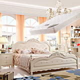 卧室成套家具田园组合三件套实木欧式双人床床头柜床垫1.5米1.8米