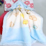 秋冬季新生婴儿毛毯双层加厚拉舍尔儿童小毛毯宝宝盖毯特价小毯子