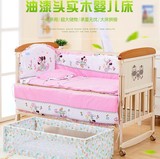 儿童实木大床拼小床加宽加长床拼接送床垫可定做婴儿木床