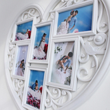 心形照片墙 相框 韩式 创意挂墙 连体组合相片框 影楼婚纱相片框