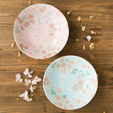 日本进口漫舞樱花陶瓷碗家用汤碗甜品碗水果碗创意日式餐具