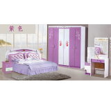 卧室家具组合六件套装床衣柜韩式现代休闲套餐时尚简约实木板式