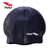浩沙hosa 经典款 男女通用防水护耳泳帽 防滑颗粒硅胶游泳帽