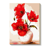 【非之语】 精品diy数字油画 客厅风景花卉大幅手绘画 瓶中花朵
