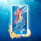 5D立体精准印花十字绣海的女儿蓝色之恋母子情深海豚美人鱼钻石画