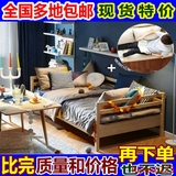实木户型单人沙发床多功能两用实木床02提供安装说明书组装经济型