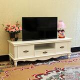 卧室电视柜欧式实木家具简约墙柜田园白色松木地柜地中海矮柜特价