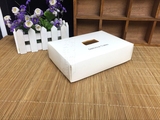 烘焙包装 白色马卡龙盒 天地式西点盒 竹纹烫银西点包装盒蛋糕盒