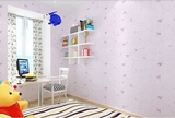 紫色蝴蝶结墙贴PVC自粘墙纸壁纸卧室客厅婚房儿童房家具翻新包邮