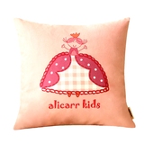 礼物绒面抱枕公主图案沙发靠枕儿童床头靠垫女孩子可爱粉色的生日